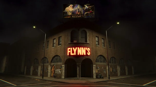 Cartel Flynn's Arcade - Película Tron